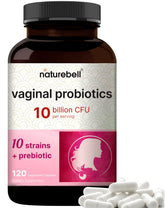 NatureBell probióticos vaginales en caja para equilibrio diario.