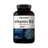 NatureBell Vitamina B2 en botella, posible apoyo a energía diaria