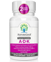 NatureGenX ADK cápsulas en botella: apoyo a la salud ósea e inmune.
