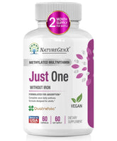 NatureGenX multivitamínico: botella de dosis diaria para equilibrio nutricional.