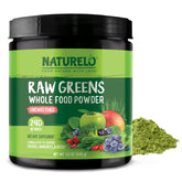 NATURELO Polvo de Verdes Crudos, polvo verde para energía diaria.