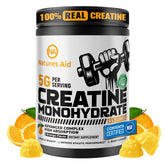 Natures Aid Creatina Gominolas, envase práctico para entrenar