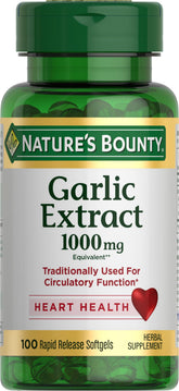 Nature's Bounty ajo extracto 1000 mg, botella de liberación rápida para uso diario