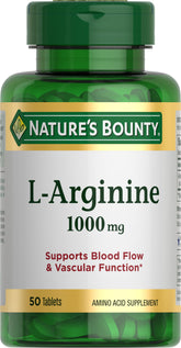 Nature’s Bounty L-Arginina 1000 mg: apoyo al flujo sanguíneo y salud vascular