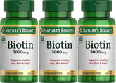 Nature's Bounty Biotina 5000 mcg: cápsulas blandas para piel saludable