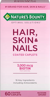 Nature's Bounty Hair Skin Nails: botella de cápsulas, conveniente para el uso diario.