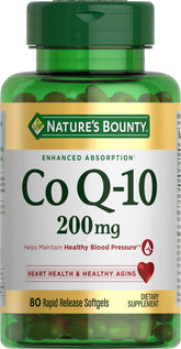 Nature's Bounty CoQ10 botella de liberación rápida para energía celular y salud cardiovascular