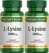 Nature's Bounty lisina 1000 mg, frente del envase, posible apoyo general