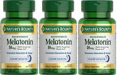Nature's Bounty Melatonina disolución rápida, tabletas con sabor a cereza para dormir cómodo