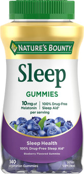 Nature's Bounty melatonina gomitas botella promueve descanso más tranquilo
