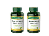 Nature's Bounty Saw Palmetto, cápsulas de 450 mg en botella, uso diario sugerido