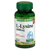Nature's Bounty lisina 1000 mg, tableta para piel saludable y mantenimiento de tejidos.