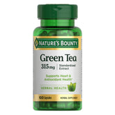 Nature's Bounty té verde cápsulas pack con beneficios antioxidantes