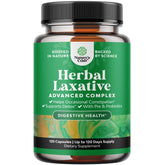 Natures Craft cápsulas laxantes herbal con senna – alivio suave del tránsito intestinal.