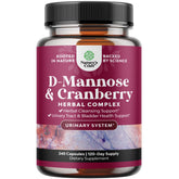 Natures Craft D-Mannose Cranberry: cápsulas 1000 mg para apoyo urinario