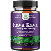 Natures Craft Kava Kava cápsulas en frasco para relajación diaria