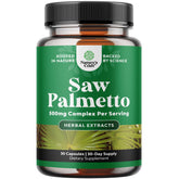 Natures Craft Saw Palmetto: botella vertido, posible apoyo a la salud prostática
