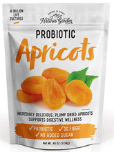 Nature's Garden albaricoques probióticos 40oz en bolsa, merienda práctica y sabrosa
