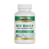 Nature's Lab Six Daily Advanced Multivitamin, botella, apoyo a energía diaria y vitalidad.
