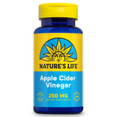 Nature's Life ACV Tabletas 250 mg en botella para bienestar diario.
