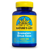 Nature's Life Bromelain Sinus Ease: cápsulas en botella para apoyo inmunológico suave.
