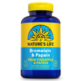 Nature's Life bromelina y papaina en cápsulas vegetales para digestión suave
