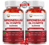 Nature's live gomitas magnesio envase práctico para uso diario.