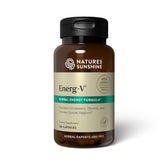 Nature's Sunshine Energ-V, botella visible, posible apoyo a niveles de energía sostenidos.