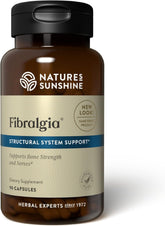 Nature's Sunshine Fibralgia, envase de 90 cápsulas, soporte para la vitalidad diaria.