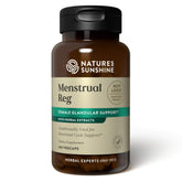 Nature's Sunshine Menstrual Reg: frasco de cápsulas para equilibrio hormonal y bienestar menstrual