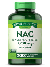 Nature's Truth NAC cápsulas frasco: frasco visible para uso diario.