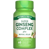 Nature's Truth Super Ginseng Complex: cápsulas para bienestar diario.