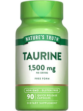 Nature's Truth Taurina: empaque de cápsulas para almacenamiento cómodo