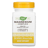 Nature's Way Magnesium Complex, botella-vertido. Soporte diario para músculos y nervios.
