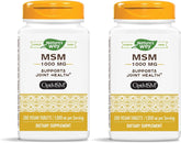 Nature's Way MSM 1000 mg: botella para uso diario y apoyo a la movilidad.