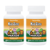 NaturesPlus Animal Parade KidZinc, pastillas con forma de animal de sabor mandarina, ideal para meriendas escolares