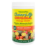 NaturesPlus batido energizante: empaque frontal, Granola cremosa para iniciar el día