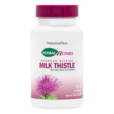 NaturesPlus Cardo Mariano en botella para apoyo hepático y bienestar diario.