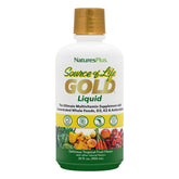 NaturesPlus Fuente de Vida Oro líquido en botella, sabor agradable para empezar el día