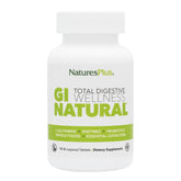 NaturesPlus GI Natural paquetes de dos botes para soporte digestivo diario.