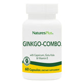 NaturesPlus Ginkgo-Combo: vista de la botella para energía mental sostenida