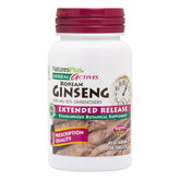 NaturesPlus Herbal Actives Ginseng Coreano, tableta de liberación sostenida para energía diaria.