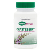 Botella de NaturesPlus Activos herbales Vitex, frasco para equilibrio hormonal suave.