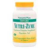 NaturesPlus Nutri-Zyme envase menta, complemento digestivo natural.