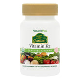 NaturesPlus Sol Garden Vit K2 cápsulas de 60, apoyo para la salud ósea