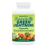 NaturesPlus Source of Life Green Lightning, botella de cápsulas para energía diaria