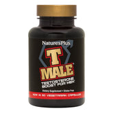 NaturesPlus T Male cápsulas vegetarianas para energía y vitalidad diaria