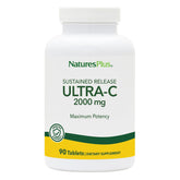 NaturesPlus Ultra-C 2000 mg envase de tabletas preparado para uso diario
