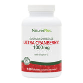 NaturesPlus Ultra Cranberry tabletas de 1000 mg para uso diario.