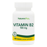 NaturesPlus Vitamina B2 100 mg tabletas 90: apoyo para energía diaria.